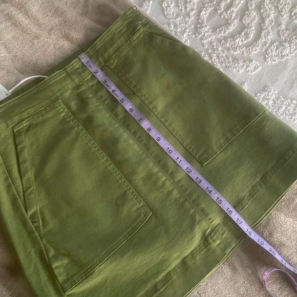 Short Denim Green Skirt - Picture 4 of 4